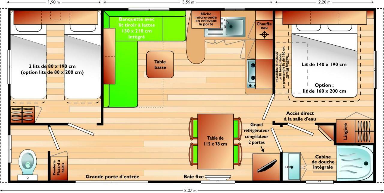 Camping Le Picard Tournieres Exterior foto